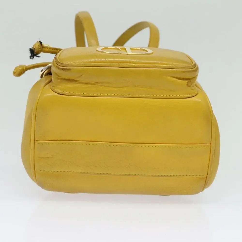 Dior Leather Backpack Gold